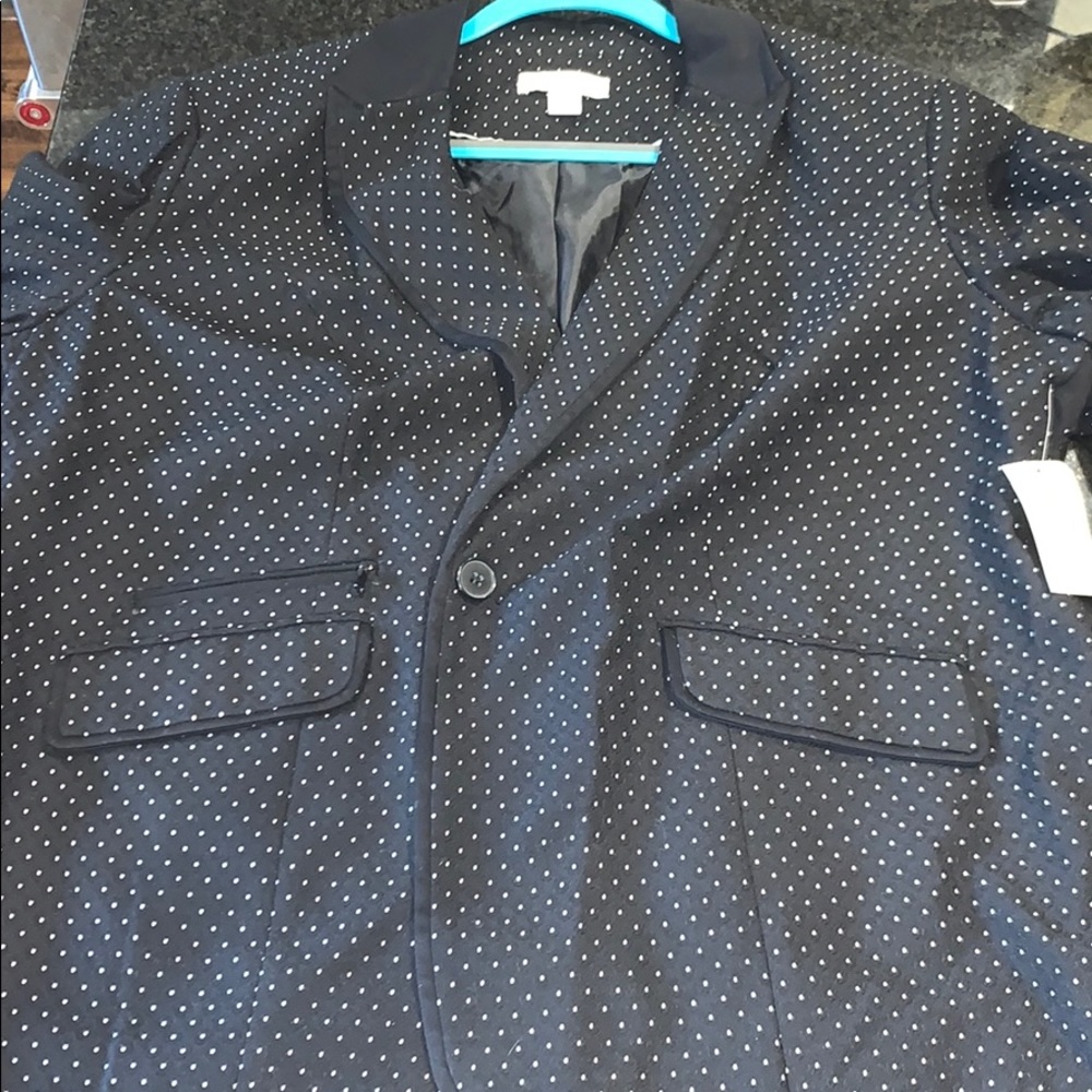NWT Coldwater Creek Jacquard Dots Blazer